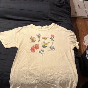 American Eagle Outfitters Cream T-Shirt